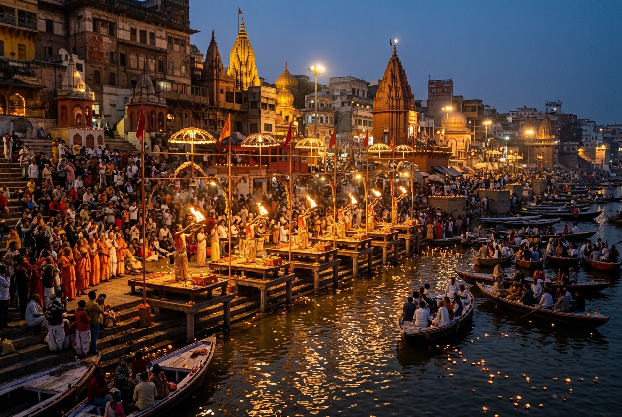 Varanasi (Kashi) & Ganga Aarti Tour